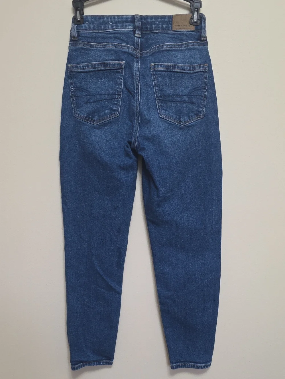 American Eagle Outfitters High-Rise Dark Blue Mom Jeans